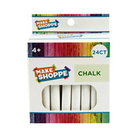 Make Shoppe Art White Chalk, 24 Count