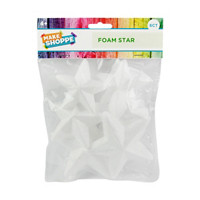 Make Shoppe Poly Foam Star, 6 Count