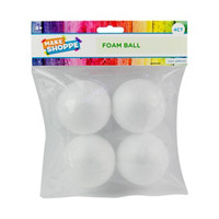 Make Shoppe Poly Foam Ball 2.3In, 4 Count