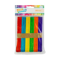 Make Shoppe Jumbo Craft Sticks, Colored, 60 Count,