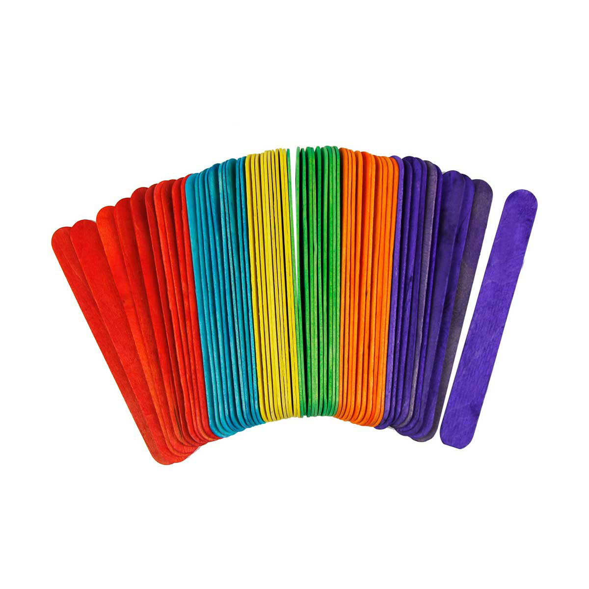 Make Shoppe Jumbo Craft Sticks, Colored, 60 Count, 0.78 X 5.9In