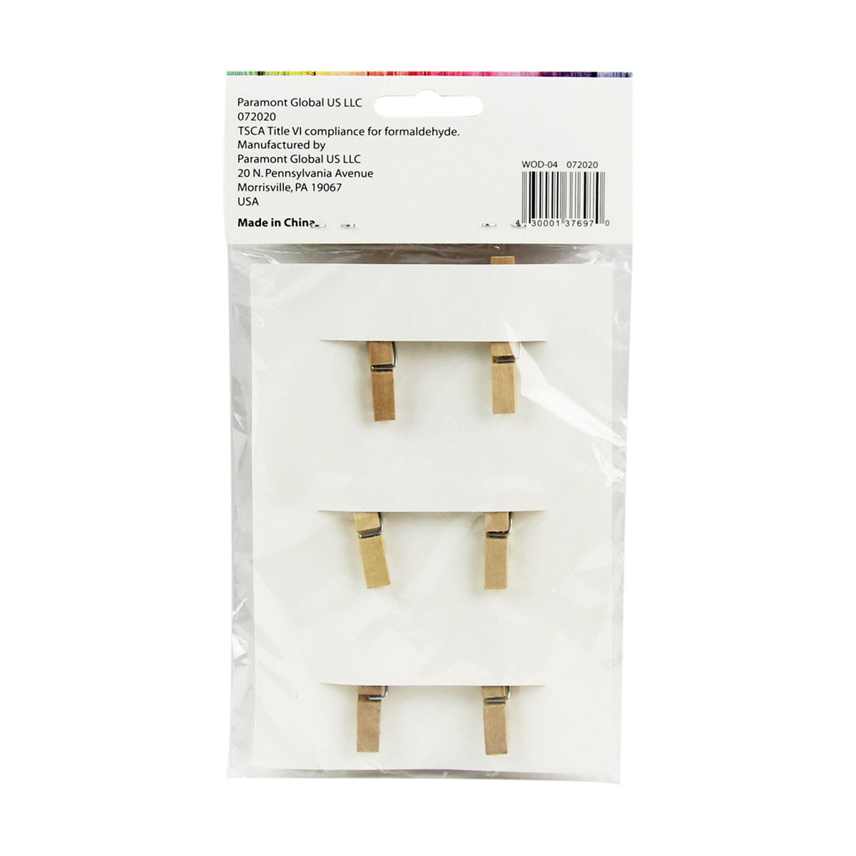 Make Shoppe Chalkboard Clothespins, Heart, 6 Pack