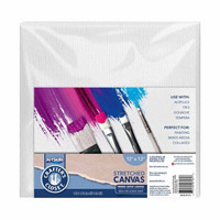 Crafter's Closet Artist Cotton Primed Stretched Canvas, 12" x 12"