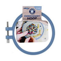 Crafter's Closet 4" Wooden Embroidery Hoop for Circle Cross Stitch and Embroidery