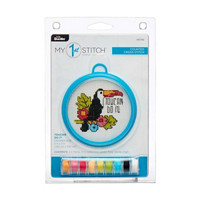 Bucilla My 1st Stitch Counted Cross Stitch Kit, Toucan Do It, 3 in.