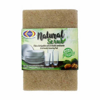 Natural Scrub Eco-Friendly Scouring Pads, 2 Pack