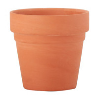 Plaid 4" Decorative Terracotta Flower Pot