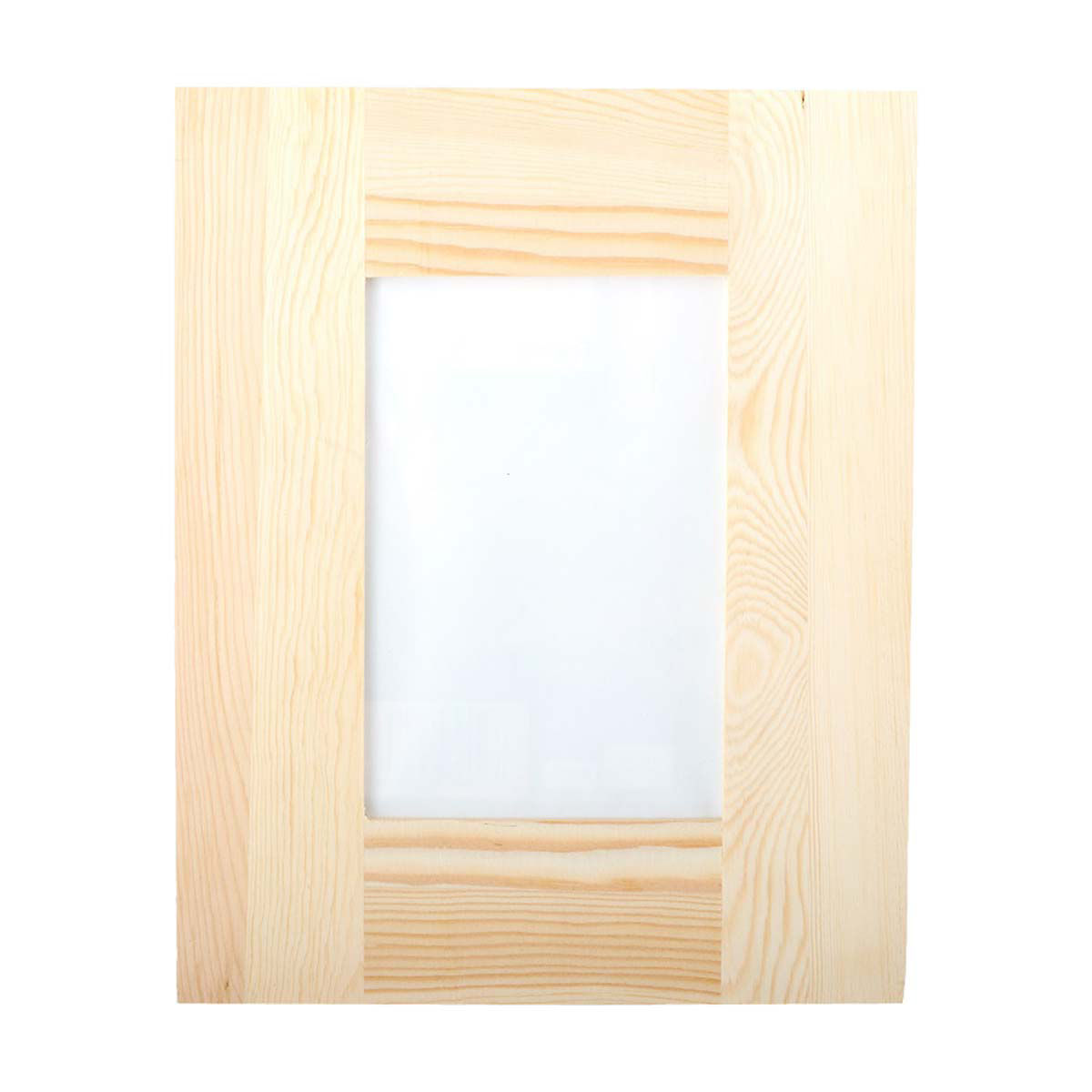 Plaid Unpainted Wood Medium Memory Frame with Easel, 4" x 6"