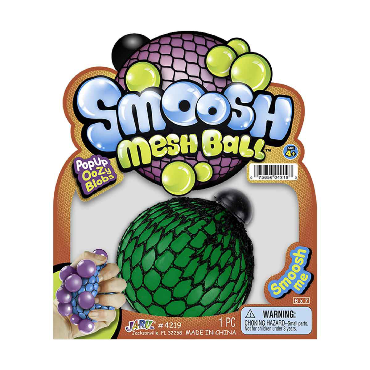 Dual Color Smoosh Mesh Ball Toy