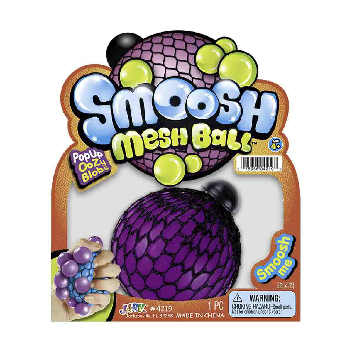 Dual Color Smoosh Mesh Ball Toy
