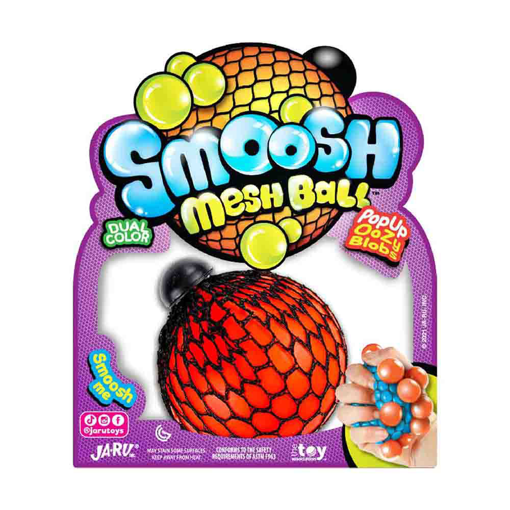 Dual Color Smoosh Mesh Ball Toy