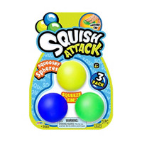 Squish Attack Squeeze Balls, Pack of 3
