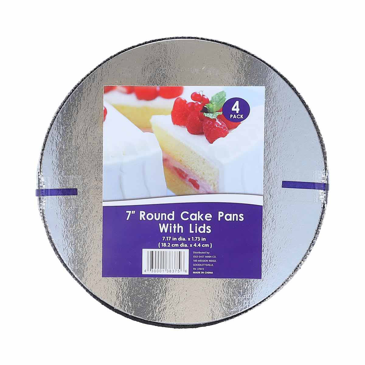 Jiffy Foil Aluminum Cake Pans with Lids, 2-Pack