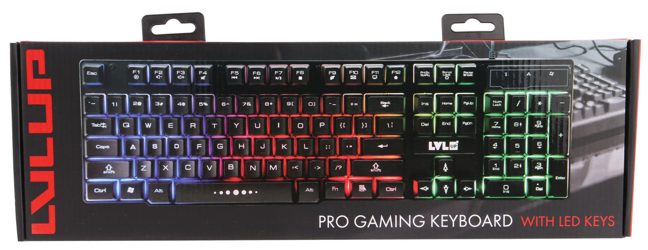 Keyboard with led online keys