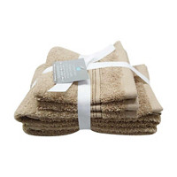 Comfort Bay Grand Luxe 5 Piece Towel Set, Taupe