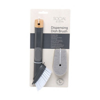 Gray Eco Dispensing Brush with Refill Bristle