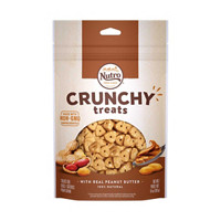 NUTRO Crunchy Dog Treats with Real Peanut Butter, 10 oz. Bag