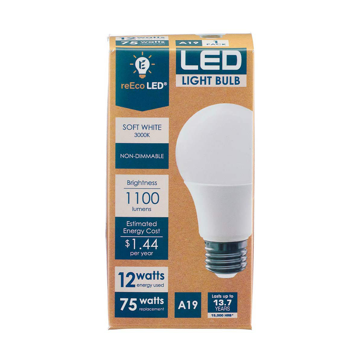 reEco Watt A19 LED Bulb