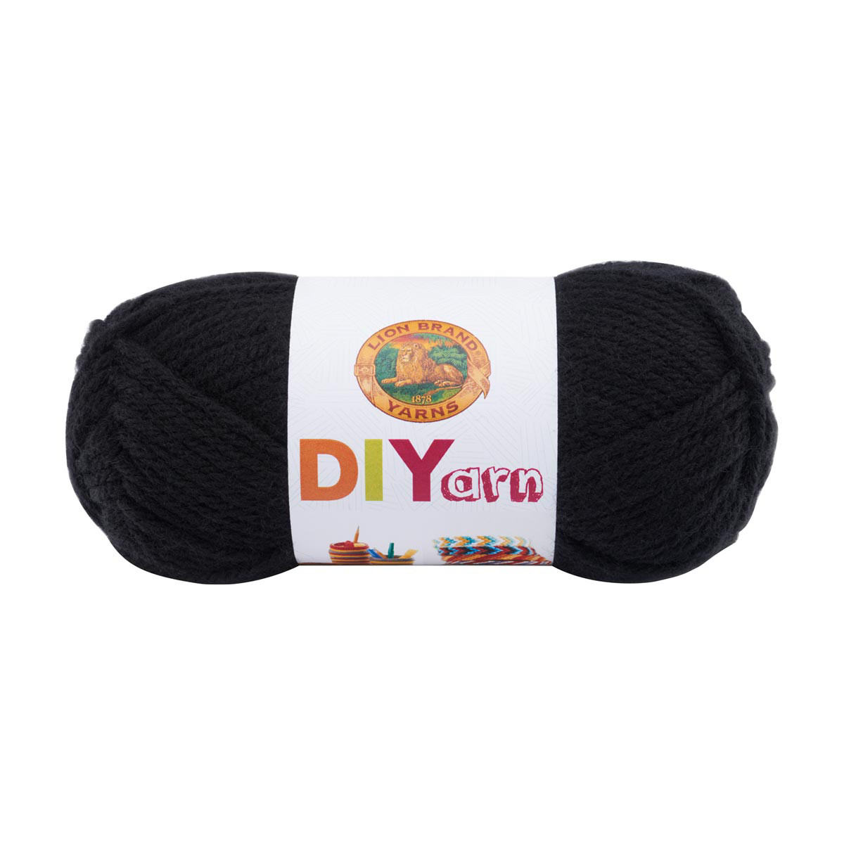 Lion Brand Yarn- DIYarn Black 205-153