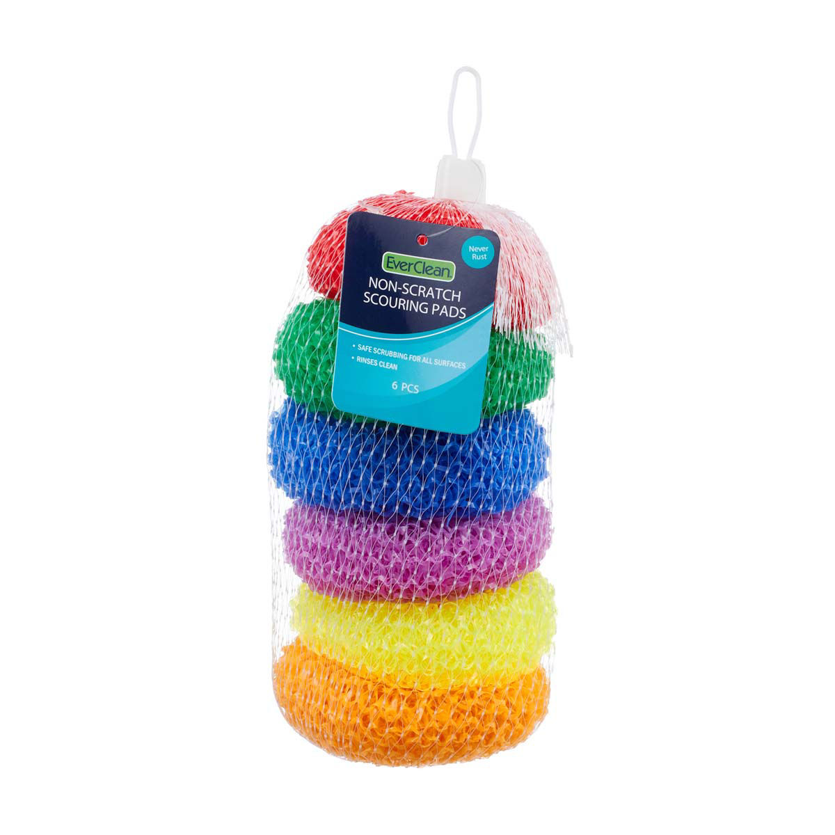 NonScratch Polymesh Scouring Pads, 6 Pack