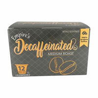 Empire's Decaffeianted Medium Roast, 12 Count Single Serve Brew Cups