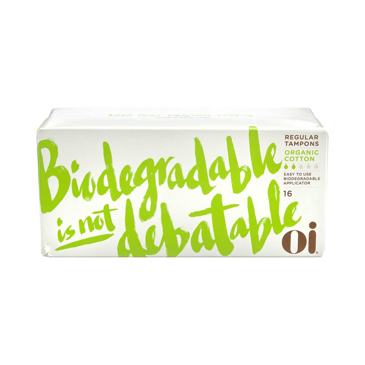 Biodegradable Tampons- Regular (16 Tampons)