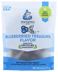 Shameless Pets Blueberried Treasure Flavor Dog Treats, 6 oz.