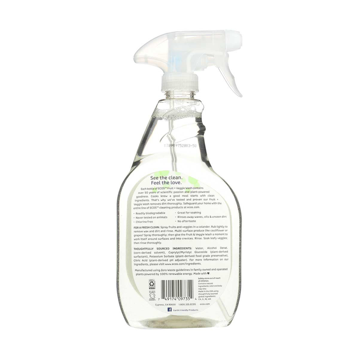 Ecos Fruit + Veggie Wash