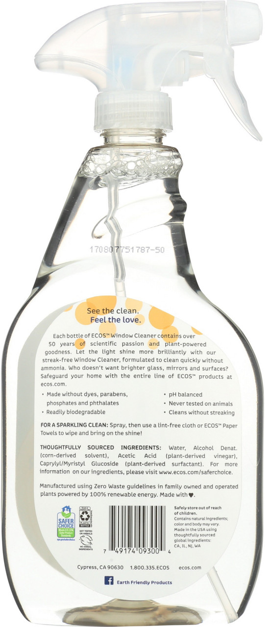 Earth Friendly Window Cleaner - Vinegar - Case of 6 - 22 fl oz., 6