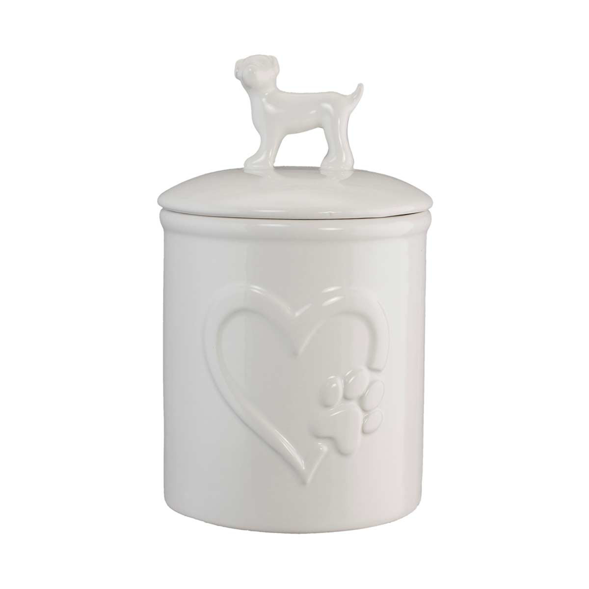 Ceramic dog hotsell treat container