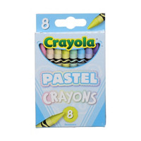 Crayola Pastel Crayons, Assorted Colors, 8 Count