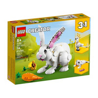 LEGO Creator 3 in 1 White Rabbit Building Toy Set, 31133, 258 pcs