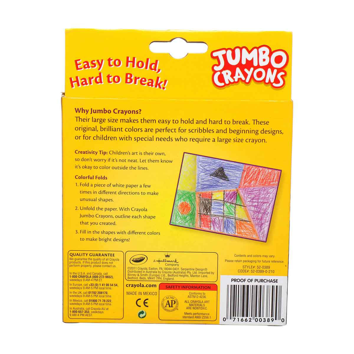 Crayola Jumbo Crayons, 8 Count