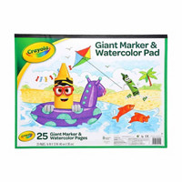 Crayola Giant Marker & Watercolor Pad, 25 Sheets