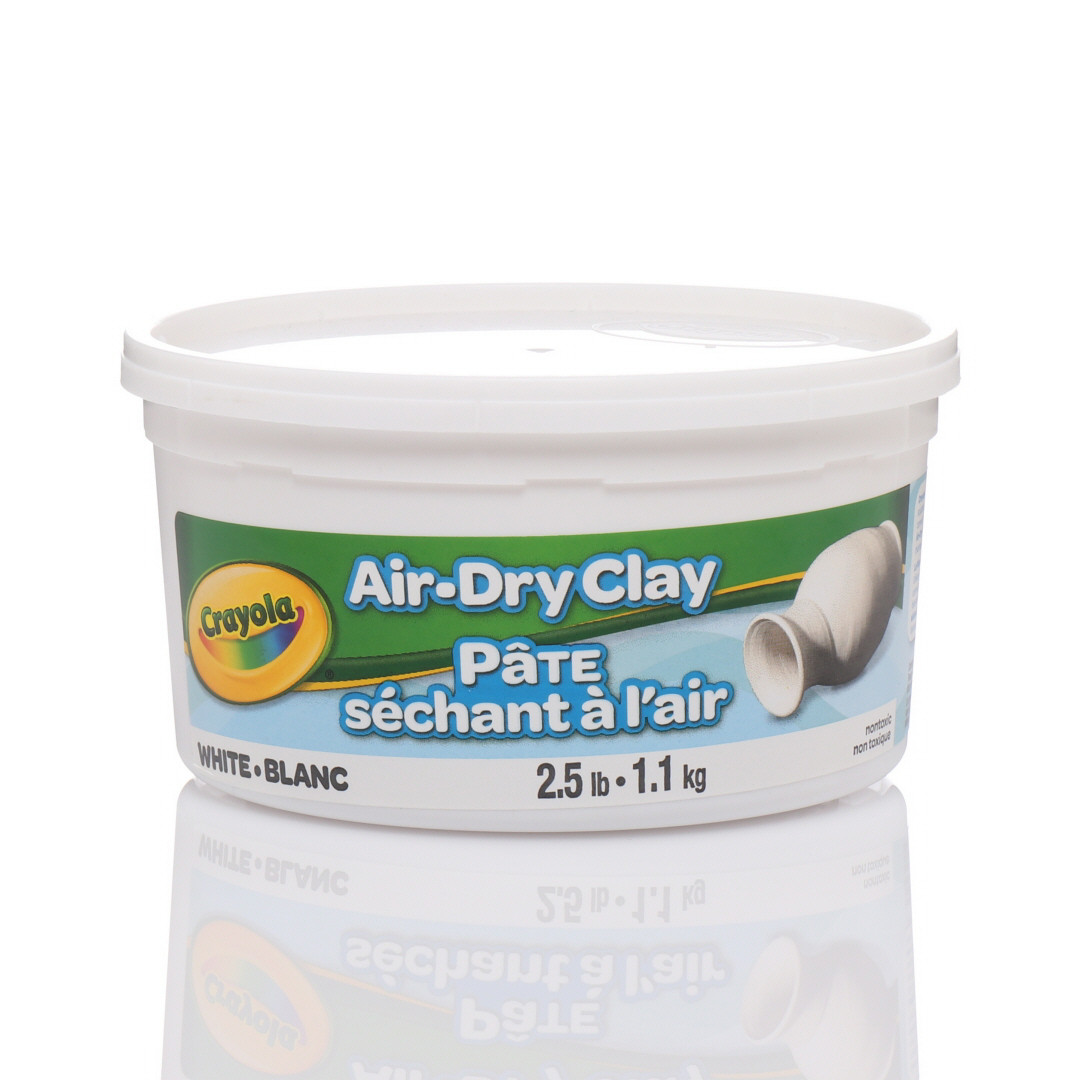 Crayola Air Dry Clay Resealable Bucket - White 2.5 lb