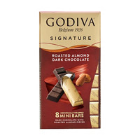Godiva Signature Roasted Almond Dark Chocolate Mini Bars