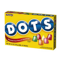 Tootsie Dots Assorted Fruit Flavored Gumdrops Theater Candy, 6.5 oz.