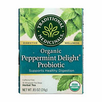 Traditional Medicinals Organic Peppermint Herbal Tea Bags, 16
