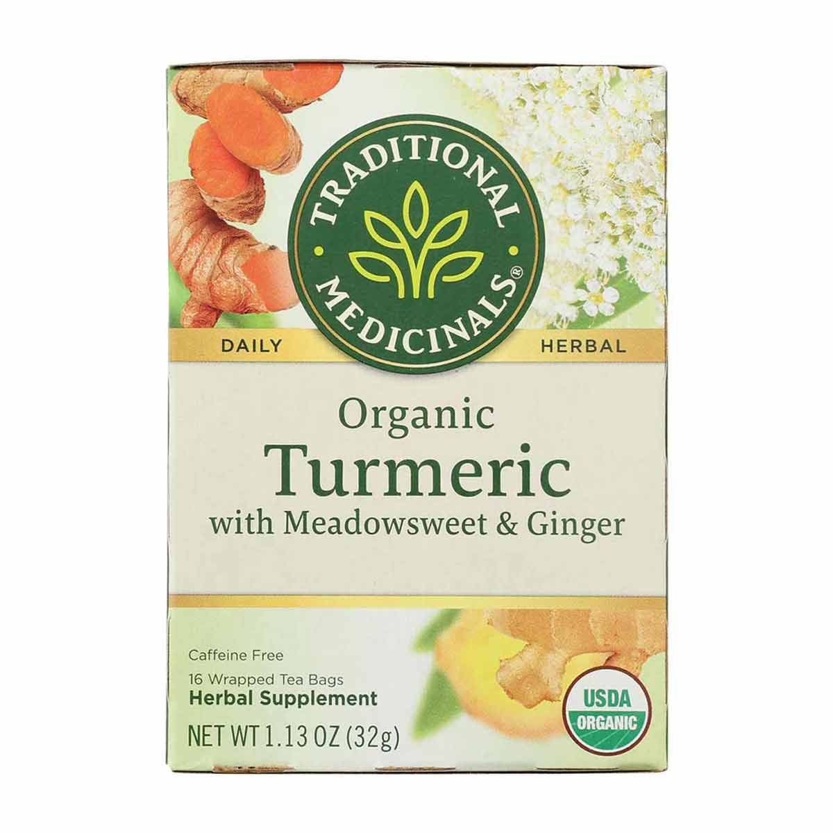 Traditional Medicinals Organic Turmeric with Meadowsweet & Ginger