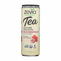 Zevia Organic Passionfruit Sweetened Hibiscus Tea, 12 fl. oz.