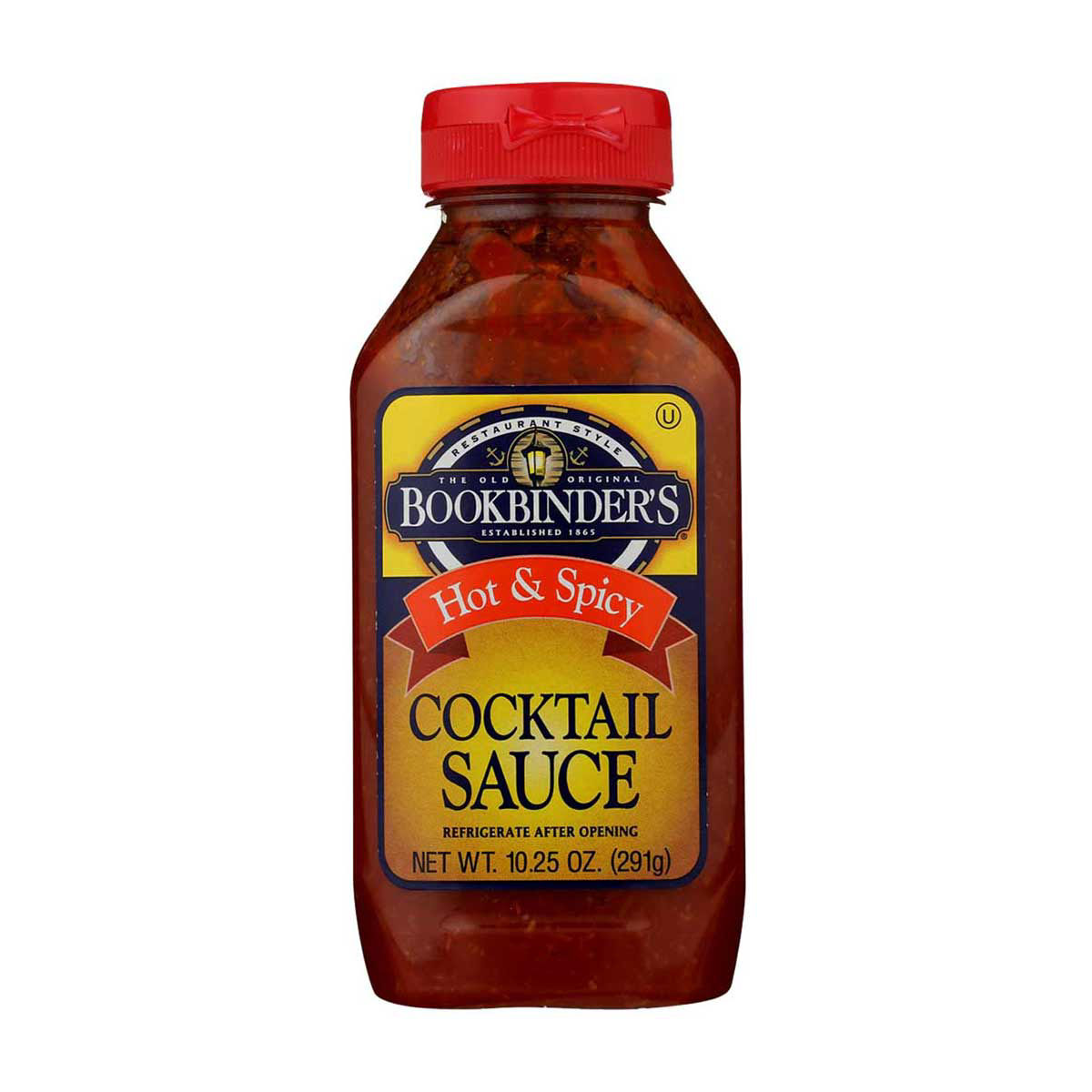 Bookbinder's Hot & Spicy Cocktail Sauce, 10.5 oz.