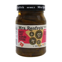 Mrs. Renfro's Hot & Sweet Jalapeno Pepper's, 16 oz.