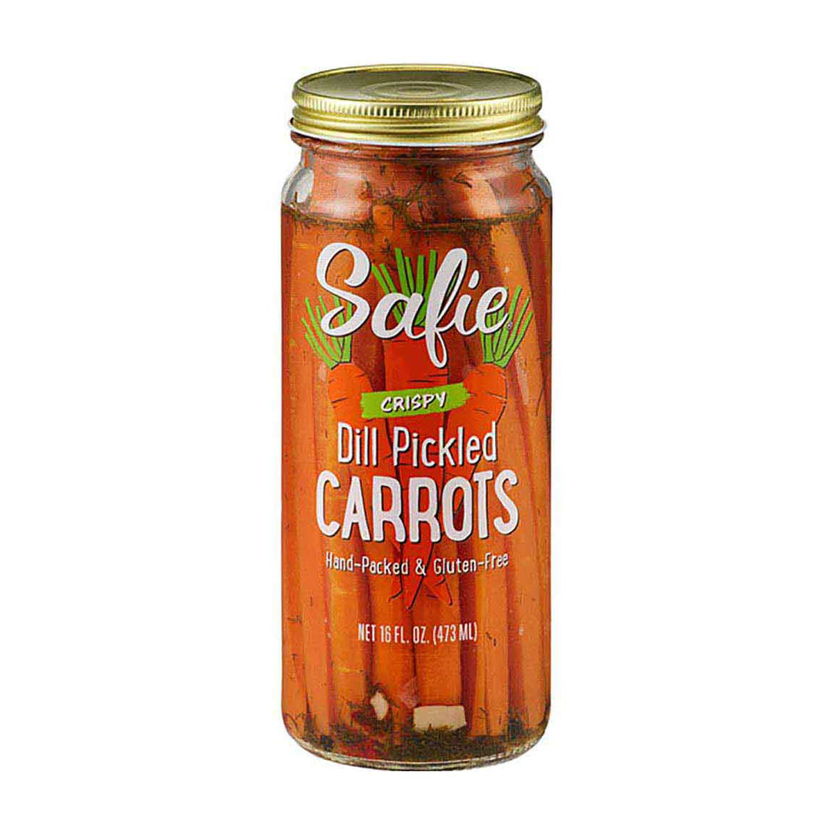 Safie HandPacked Crispy Dill Pickled Carrots, 16 fl. oz.