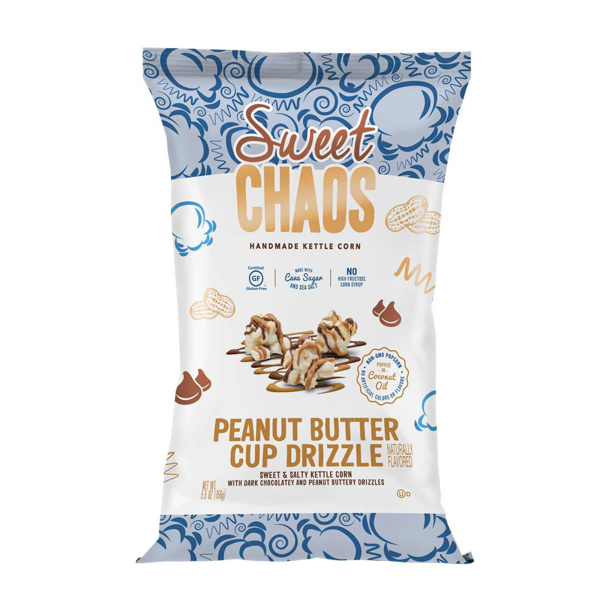 Sweet Chaos Peanut Butter Cup Drizzle Kettle Corn,  5.5 oz.