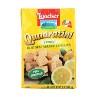 Loacker Quadratini Lemon Bite Size Wafers, 8.82 oz.