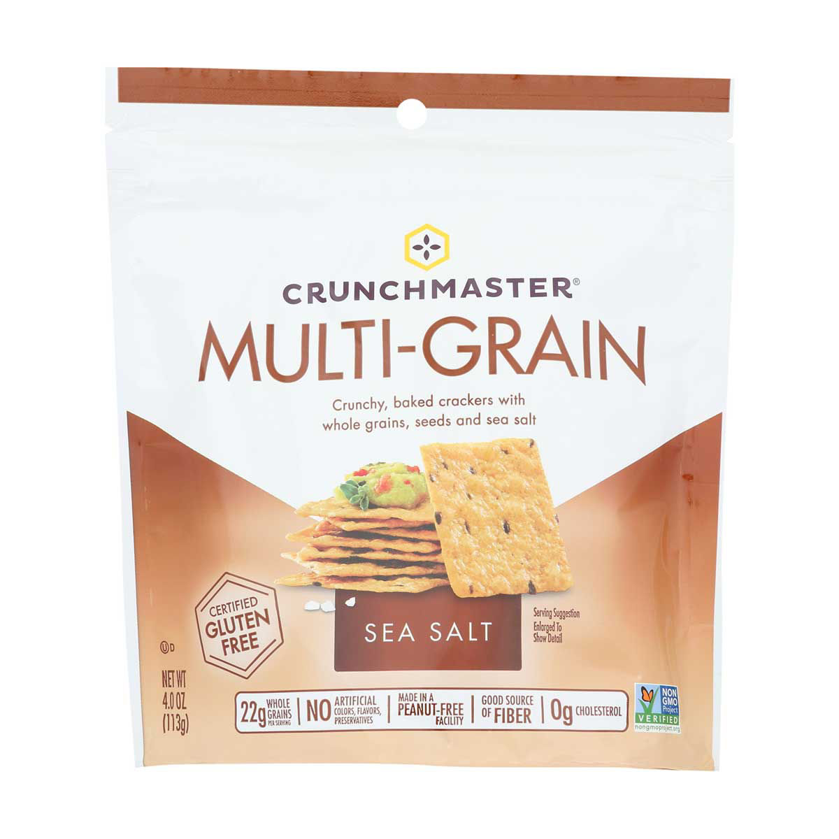 Crunchmaster Multigrain Sea Salt Crackers, 4 oz.