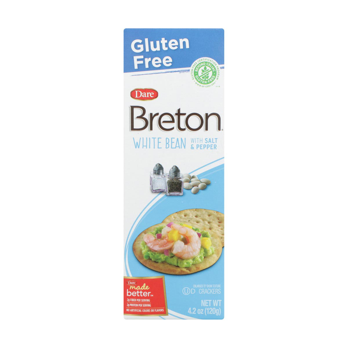 Dare Breton White Bean with Salt & Pepper Crackers, 4.2 oz.