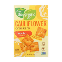 From the Ground Up Nacho Flavor Cauliflower Crackers, 4 oz.