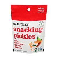 Rick's Picks Spicy Sriracha Snacking Pickle Spears, 2.2 oz.