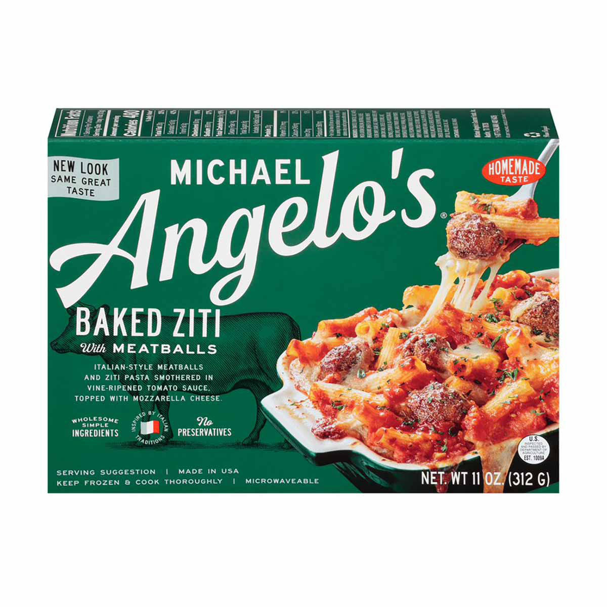 Michael Angelo's Baked Ziti with Meatballs, 11 oz